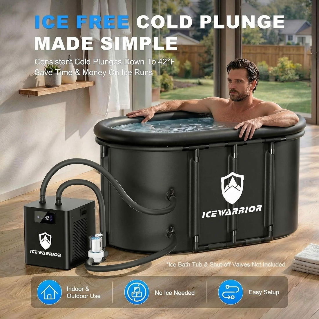 1/3 HP Ice Bath Chiller for Cold Plunge Tubs