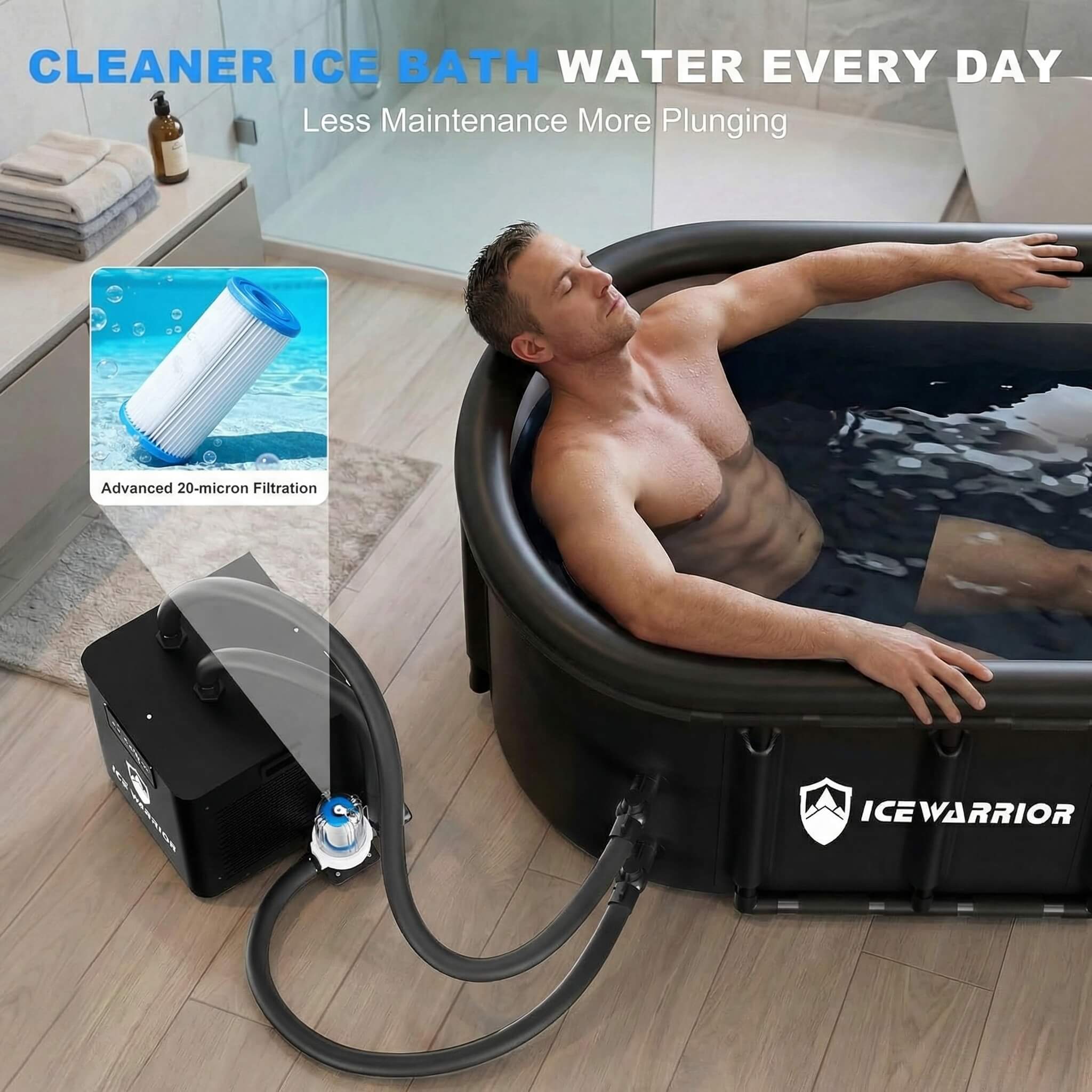 1/3 HP Ice Bath Chiller for Cold Plunge Tubs